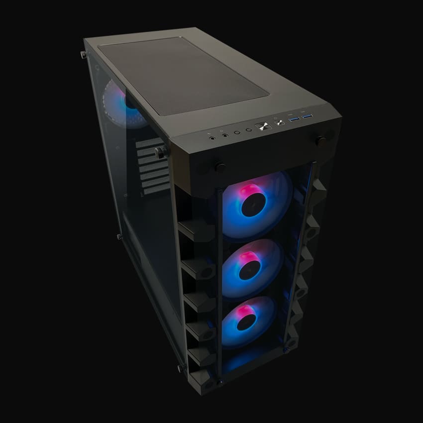 TOWER LC Power Gaming 709B-ON Solar_System_X HD Audio 2xUSB3.0 4xARGB 120mm case fans
