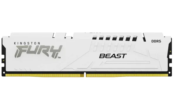 RAM DDR5 16GB 6400MT/s Kingston FURY BEAST White KF564C32BWE-16 w/Heatsink